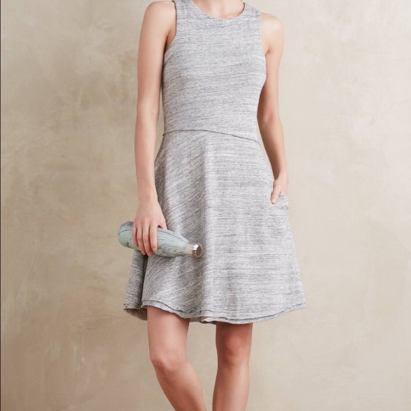 Grey State Dress With Pockets Anthropologie - Picture 4 of 4