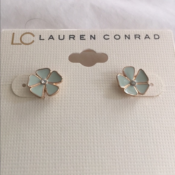 Lauren Conrad floral earrings.