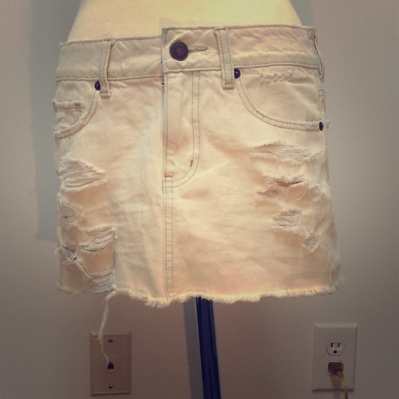 American Eagle Outfitters distressed miniskirt