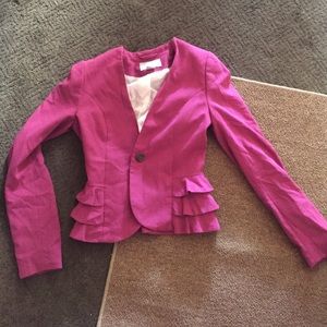 Ruffle Blazer