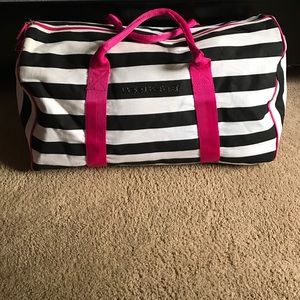 *Last Chance* Victoria Secret Stripe Weekend Bag