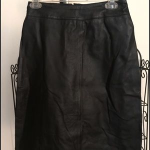 Leather skirt