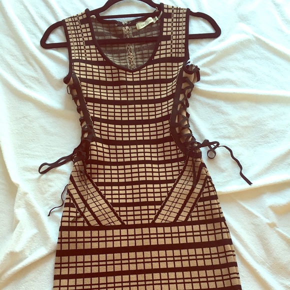 Grifflin dominatrix style checkered mini dress - Picture 1 of 5