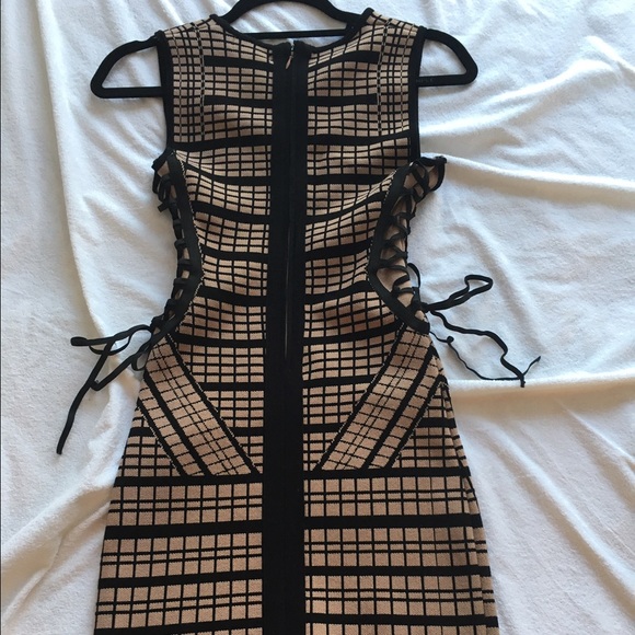 Grifflin dominatrix style checkered mini dress - Picture 2 of 5