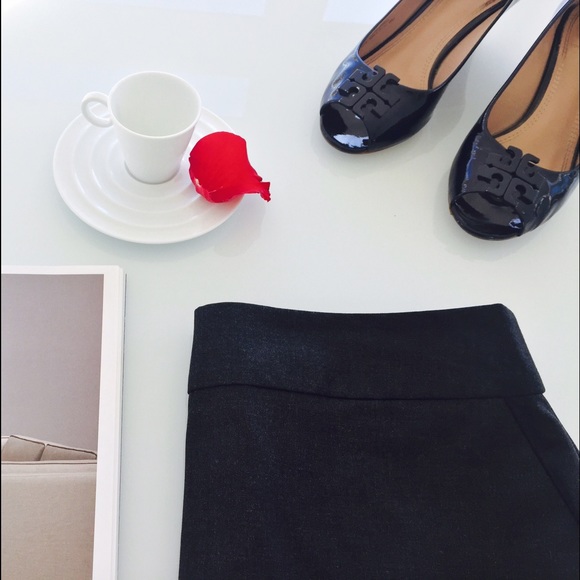 Dark gray banana republic pencil skirt