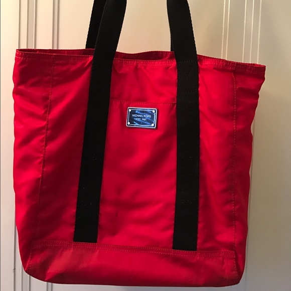 Michael Kors red tote