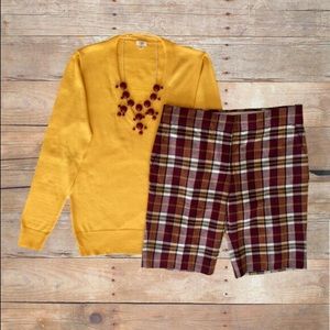 J. Crew Factory V-Neck Pullover Sweater Sz Small