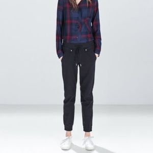 Zara TRF skinny joggers with ankle zippers Zara TRF skinny joggers with ankle zippers