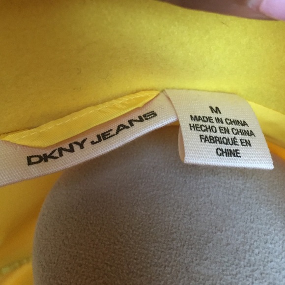WARM DKNY YELLOW WINTER JACKET - Picture 4 of 4