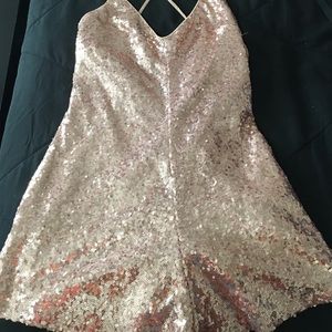 Light rose gold romper