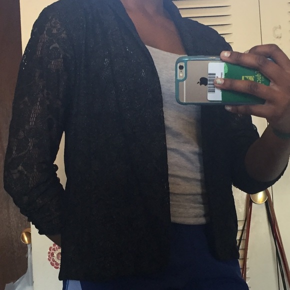 Black lace blazer