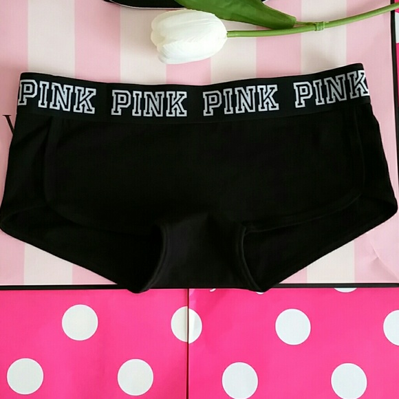 2 Nwt Pink victoria's secret boyshort XS.S.M.L - Picture 2 of 2