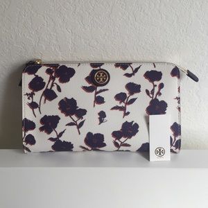 Tory Burch Kerrington Floral Crossbody Wallet NWT
