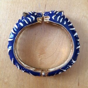 Stella & Dot Lakra Bangle bracelet tiger blue