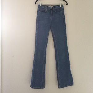 Topshop "tally" flared jeans size 24w32"l