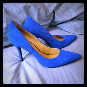 Electric blue, Nine-West 3.5 inch heels