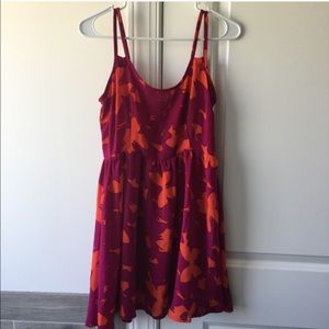 Fuscia & Orange Butterfly Dress