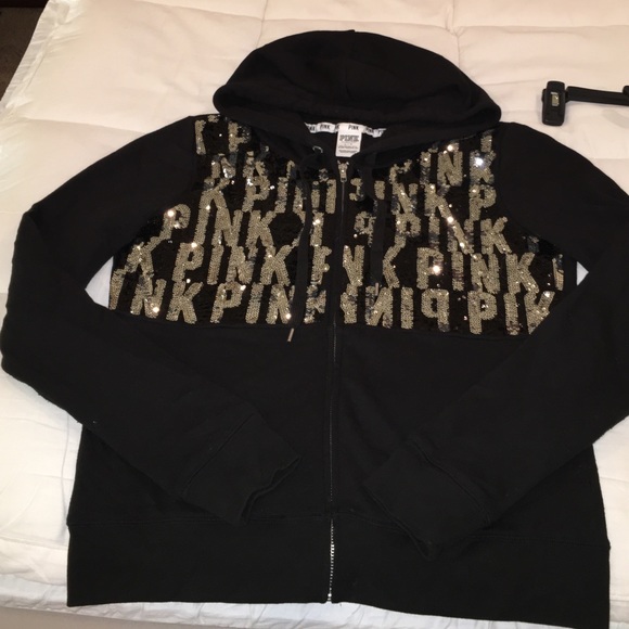 BLING! Worn once! Victoria's Secret Pink Jacket