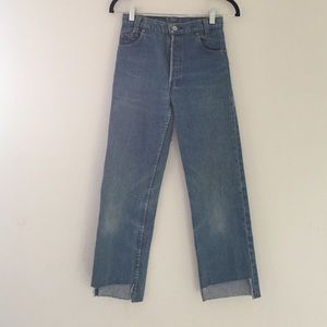 Vintage Levi's step hemmed jeans - very tiny!