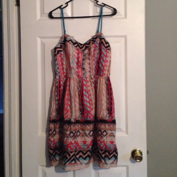 Fun Print Spaghetti Strap Dress