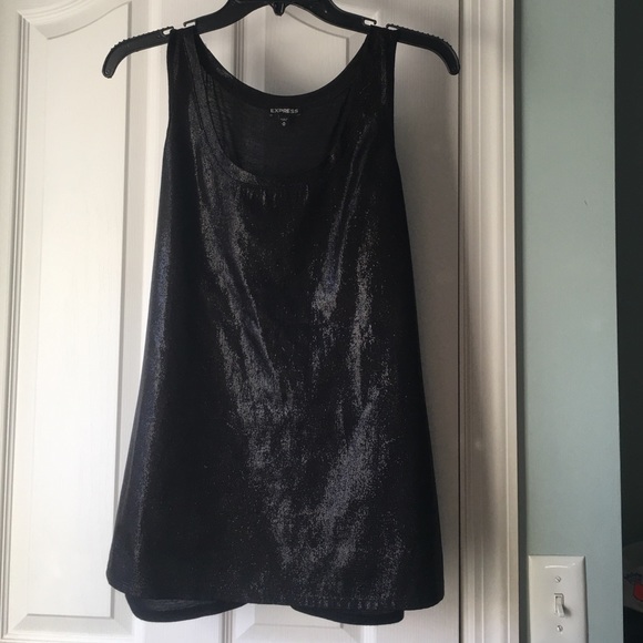 Express black sparkly tank