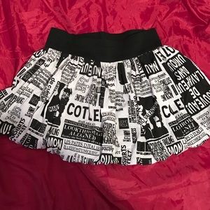 Newpaper article bubble skirt