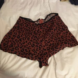 Cheetah print shorts