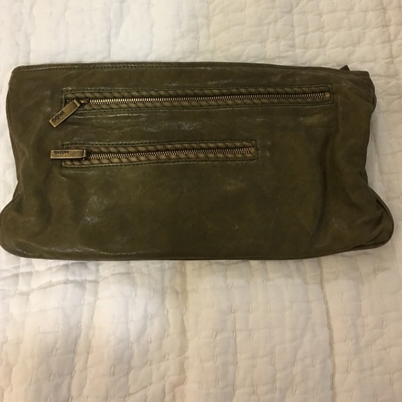 Olive green Hobo clutch