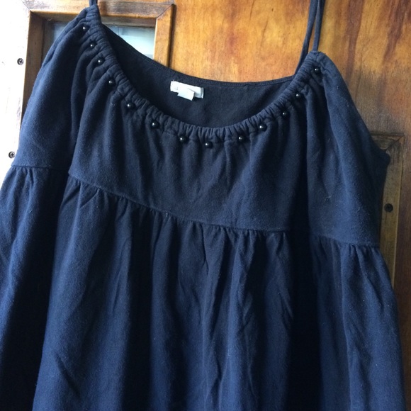 Old Navy Black Flowy Spaghetti Strap Tank - Picture 3 of 4