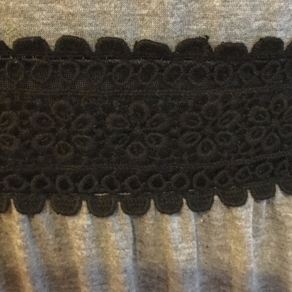 💥GRAY AND BLACK LACE LAYERED BOHO DRESS BY REBORN - Picture 4 of 4