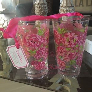 NWT Lily Pulitzer (2) Acrylic Tumblers