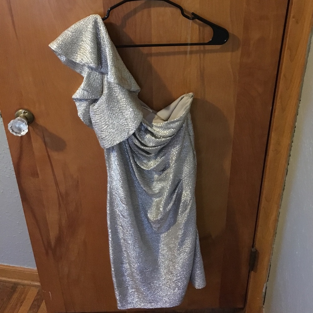 Sliver One Shoulder Dress