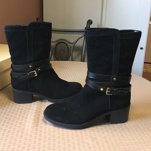 Bandolino Black Suede Mid-calf Boot