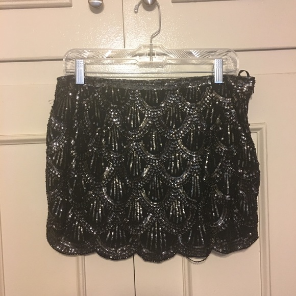 Gatsby Style Mini Skirt - Picture 1 of 4