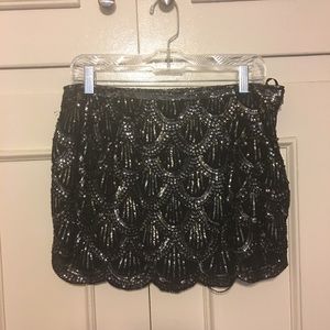 Gatsby Style Mini Skirt