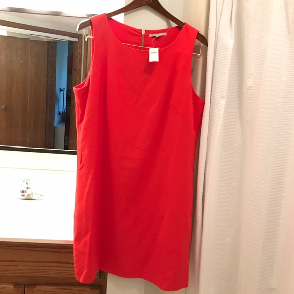 Orange Gap shift dress.