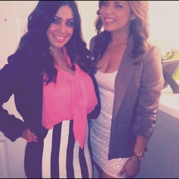 Black and White Striped Mini Skirt - Picture 2 of 2