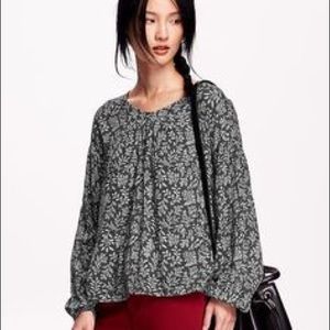 Old navy boho floral blouse