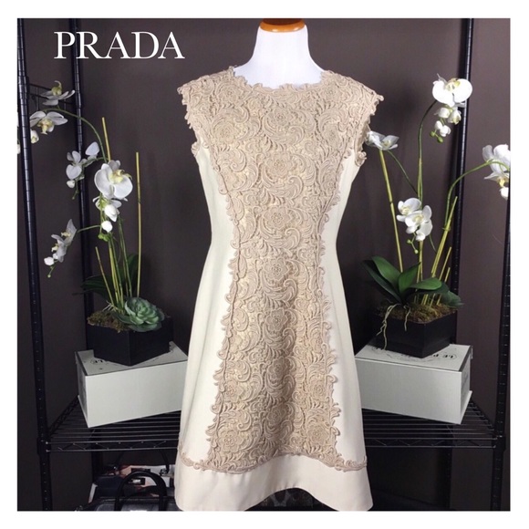 NWT PRADA CREAM DRESS - Picture 6 of 6