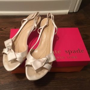 Kate Spade Mattie 8.5 white heel