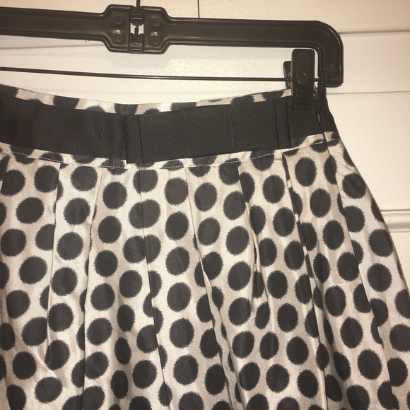 Black and White Polka Dot Mini Skirt - Picture 2 of 4