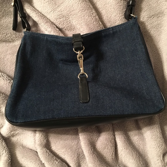 Denim shoulder bag