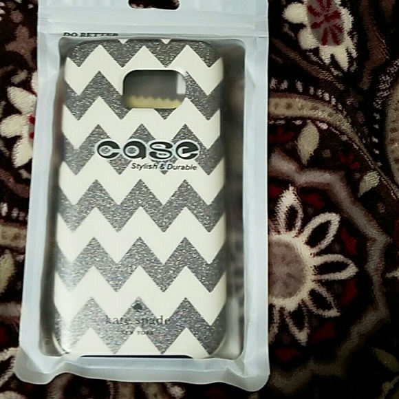 Kate Spade zig zag glitter case