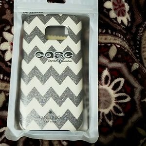 Kate Spade zig zag glitter case