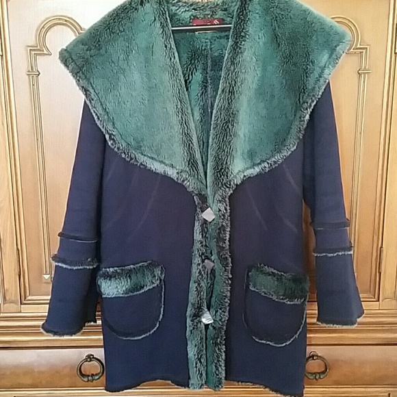 European shearling coat