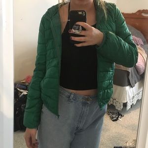 Green Puffy Jacket