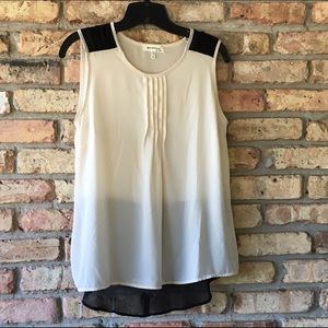 Black and white blouse