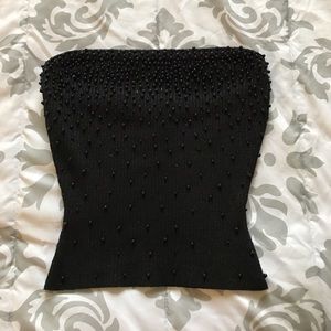 Strapless Beaded Top