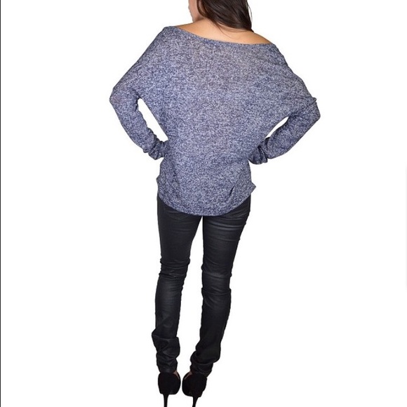 Blue V-Neck Sweater - Picture 2 of 3