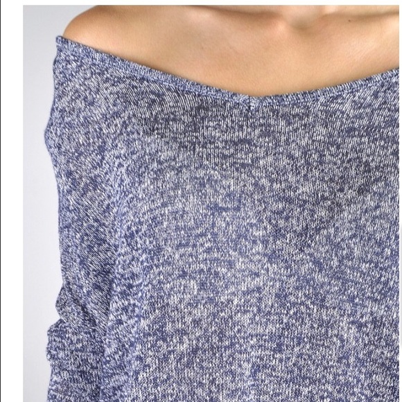 Blue V-Neck Sweater - Picture 3 of 3